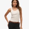 Athletic Essentials Vintage Lace Trim Vest Top