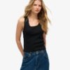 Athletic Essentials Vintage Lace Trim Vest Top