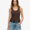 Athletic Essentials Vintage Lace Trim Vest Top