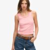 Athletic Essentials Vintage Lace Trim Vest Top