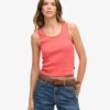 Athletic Essentials Vintage Lace Trim Vest Top