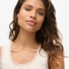 Athletic Essentials Vintage Lace Trim Vest Top