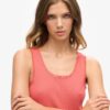 Athletic Essentials Vintage Lace Trim Vest Top