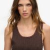 Athletic Essentials Vintage Lace Trim Vest Top