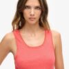 Athletic Essentials Vintage Lace Trim Vest Top