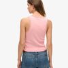 Athletic Essentials Vintage Lace Trim Vest Top