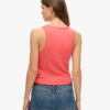 Athletic Essentials Vintage Lace Trim Vest Top