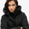 City Chevron Padded Parka Coat City Chevron Padded Parka Coat