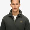 Contrast Stitch Half Zip Sweatshirt