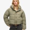 Cropped Cocoon Puffer Jacket
