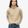 Drop Shoulder Cable Roll Neck Jumper Drop Shoulder Cable Roll Neck Jumper