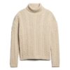 Drop Shoulder Cable Roll Neck Jumper Drop Shoulder Cable Roll Neck Jumper