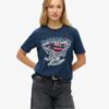 Embellished Varsity Relaxed T-Shirt