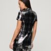 High Neck Sequin T-Shirt Dress