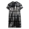 High Neck Sequin T-Shirt Dress