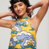 High Neck Sleeveless Mini Dress