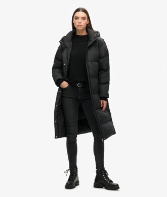 Hooded Longline Puffer Coat