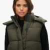 Hooded Ripstop Longline Gilet Hooded Ripstop Longline Gilet