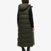 Hooded Ripstop Longline Gilet Hooded Ripstop Longline Gilet