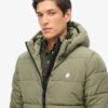 Hooded Sports Puffer Jacket