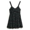 Lace Trim V-Neck Cami Dress