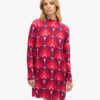 Long Sleeve Printed Mini Dress