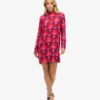 Long Sleeve Printed Mini Dress