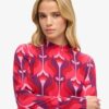 Long Sleeve Printed Mini Dress