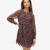 Long Sleeve Tiered Mini Dress