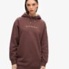 Luxe Metallic Logo Hoodie Dress