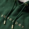 Luxe Metallic Logo Hoodie Dress