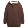 Luxe Metallic Logo Hoodie Dress