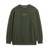 Micro Logo Graphic Loose Crew Sweatshirt