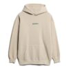Micro Logo Graphic Loose Hoodie