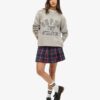 Mid Rise Check Mini Skirt Mid Rise Check Mini Skirt