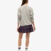 Mid Rise Check Mini Skirt Mid Rise Check Mini Skirt