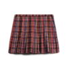 Mid Rise Check Mini Skirt Mid Rise Check Mini Skirt