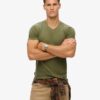 Organic Cotton Essential Logo V Neck T-Shirt