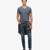 Organic Cotton Essential Logo V Neck T-Shirt