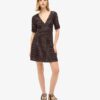 Printed Short Sleeve Mini Tea Dress