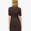Printed Short Sleeve Mini Tea Dress