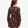Printed V-Neck Mini Tea Dress