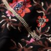 Printed V-Neck Mini Tea Dress