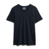 Raw Edge Slub V-Neck T-Shirt