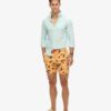 Recycled Hawaiian Print 17-Inch Swim Shorts