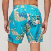Recycled Hawaiian Print 17-Inch Swim Shorts