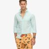 Recycled Hawaiian Print 17-Inch Swim Shorts