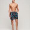 Recycled Hawaiian Print 17-Inch Swim Shorts