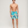 Recycled Hawaiian Print 17-Inch Swim Shorts