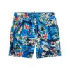 Recycled Hawaiian Print 17-Inch Swim Shorts